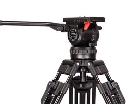 プロのビデオ撮影 カーボンファイバー 三脚 75mm ボウル直径 単手柄