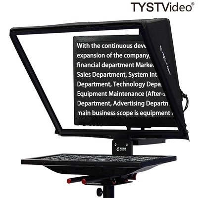 20インチ インタビューのためのベスト・テレプロンプター テレビ放送機器 ライブスポーツ 黒