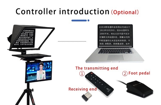 TYSTVビデオラジオ放送機器のための高伝播度24インチモニターテレプロンプター